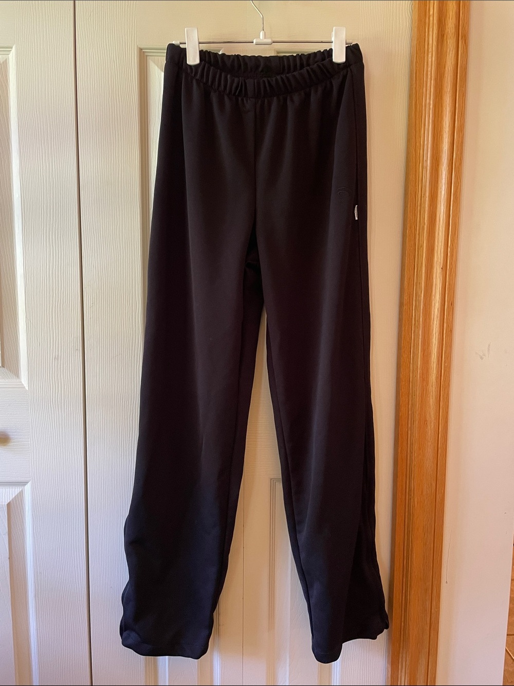 Women's Black Lightweight Track Joggers with Elastic Waist